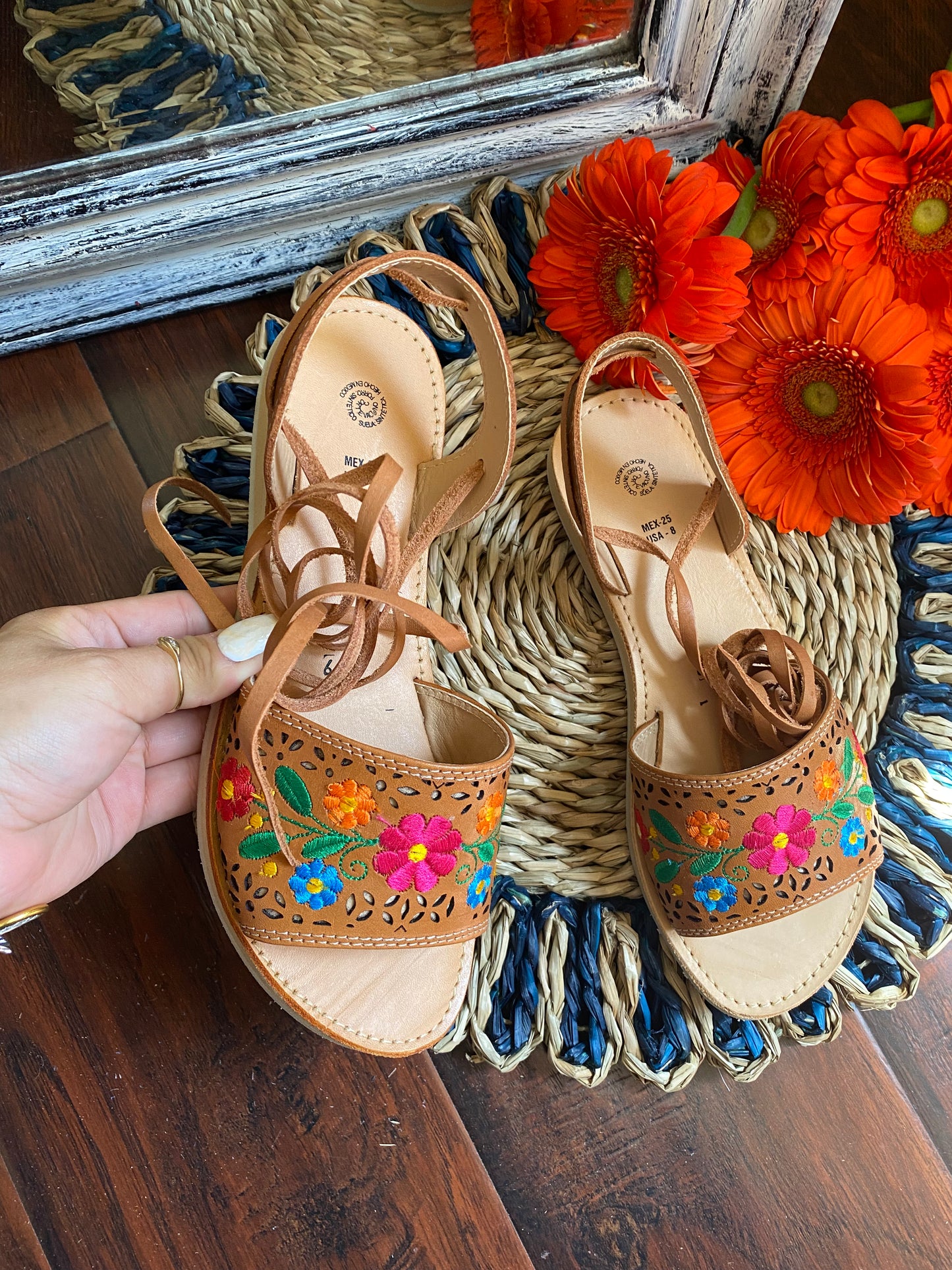 Paola Lace up Tan