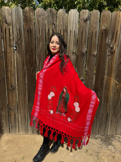 Virgencita shawl/ throw blanket