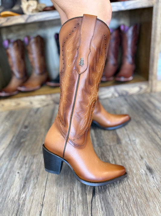 Blanca Brown Boots  - Heel