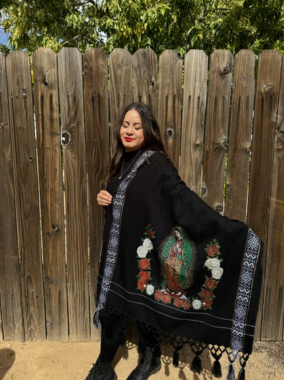 Virgencita shawl/ throw blanket
