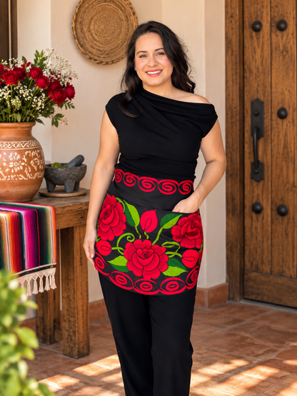 Embroidered Apron -Waist