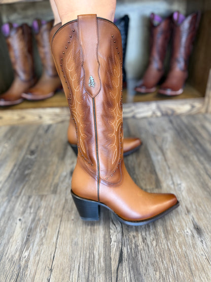 Blanca Brown Boots  - Heel