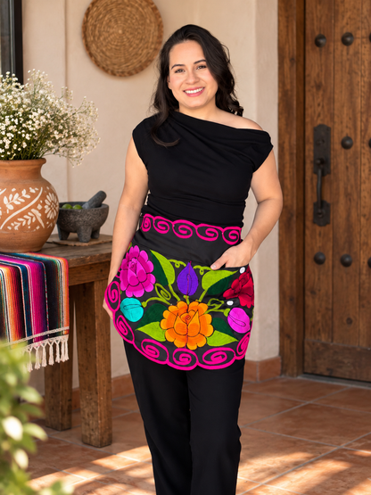 Embroidered Apron -Waist