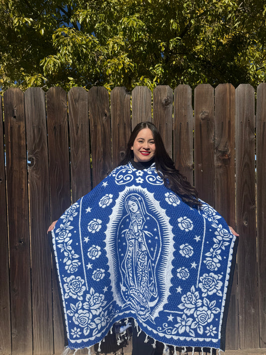 Virgen Poncho Afelpado Blue